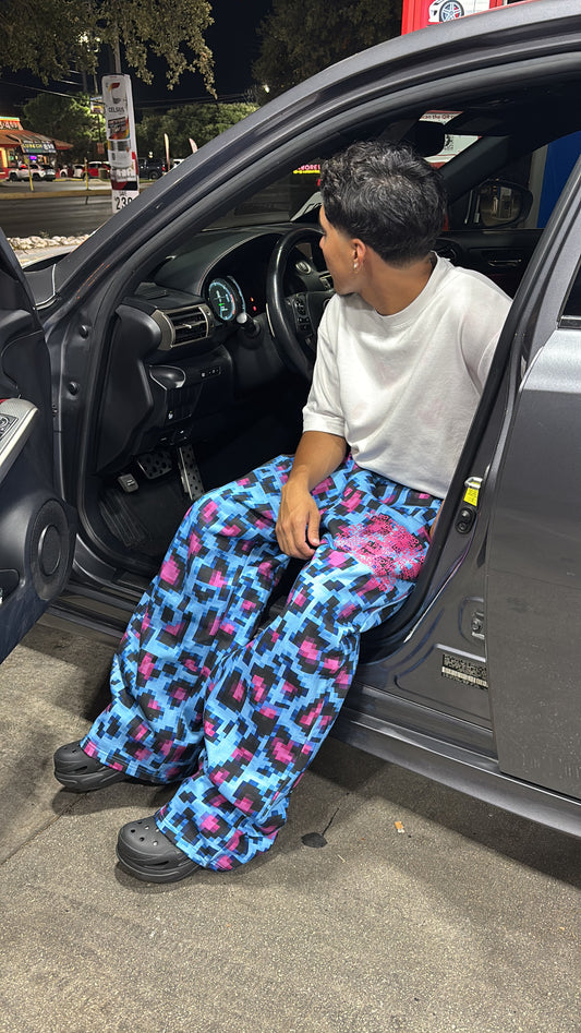 Glitched Leopard Sweats